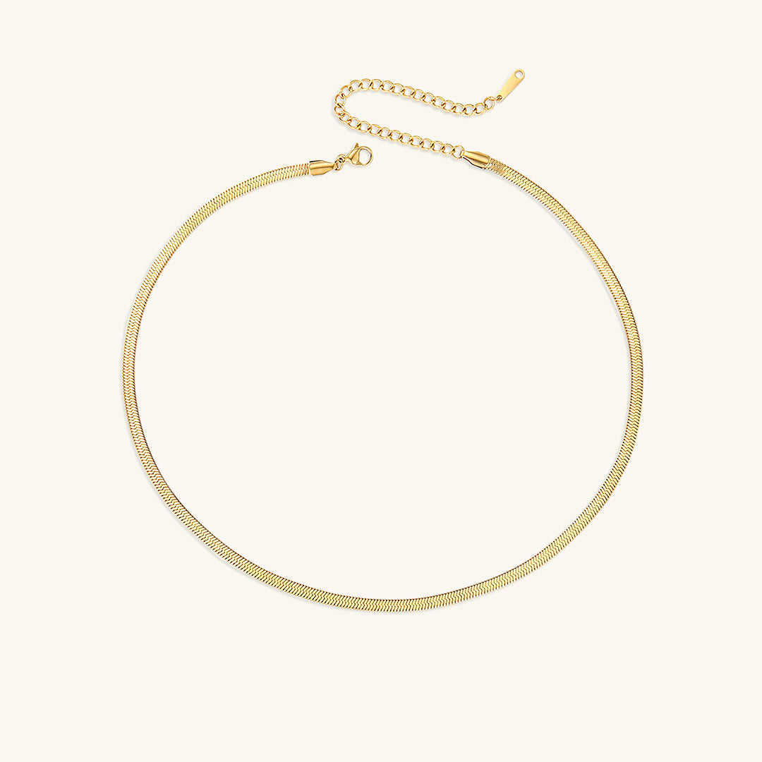 Flora - Bold Herringbone Necklace