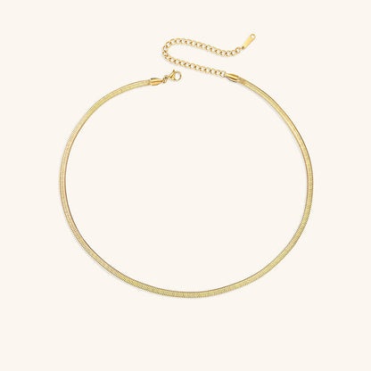 Flora - Bold Herringbone Necklace