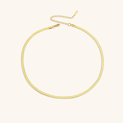 Flora - Bold Herringbone Necklace