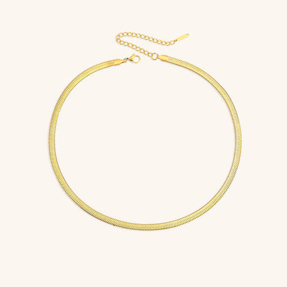 Flora - Bold Herringbone Necklace
