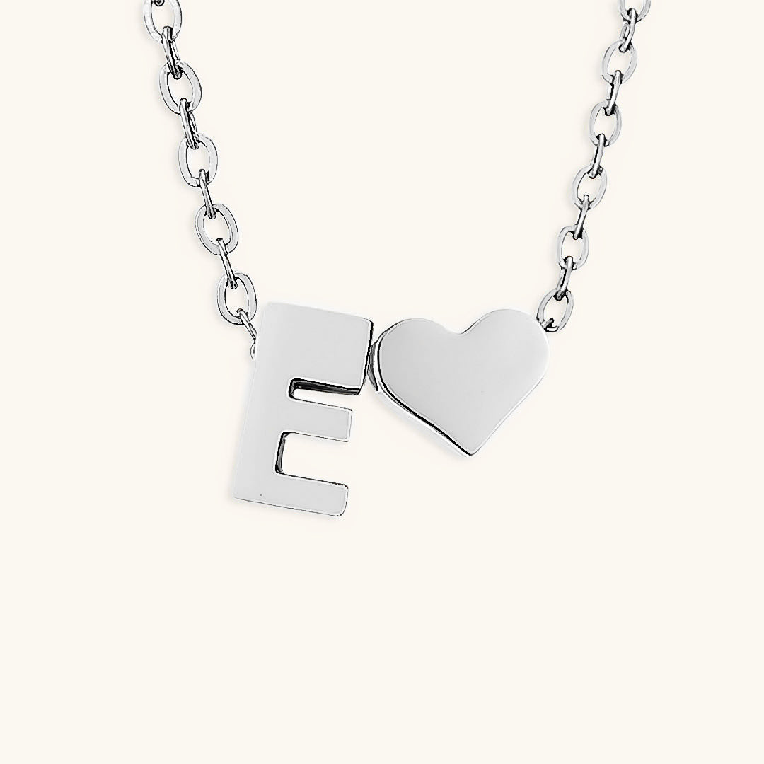 Mallory - Love Initial Letter Necklace