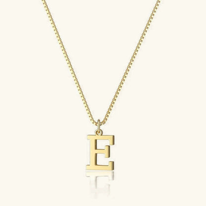 Karina - Letter Initial Gold Necklace