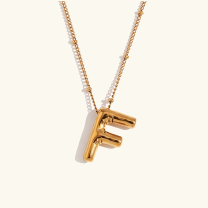 Arabella - Balloon Letter Initial Necklace