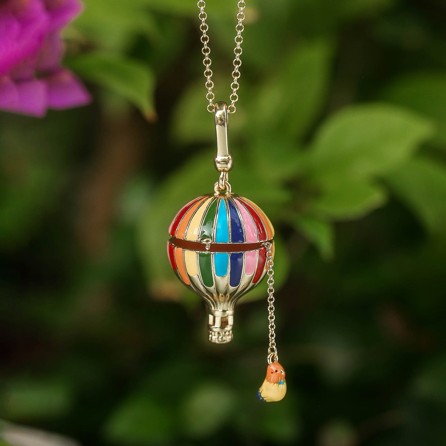 Juliet - Hot Air Balloon Locket Necklace