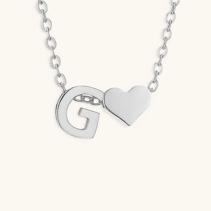 Mallory - Love Initial Letter Necklace