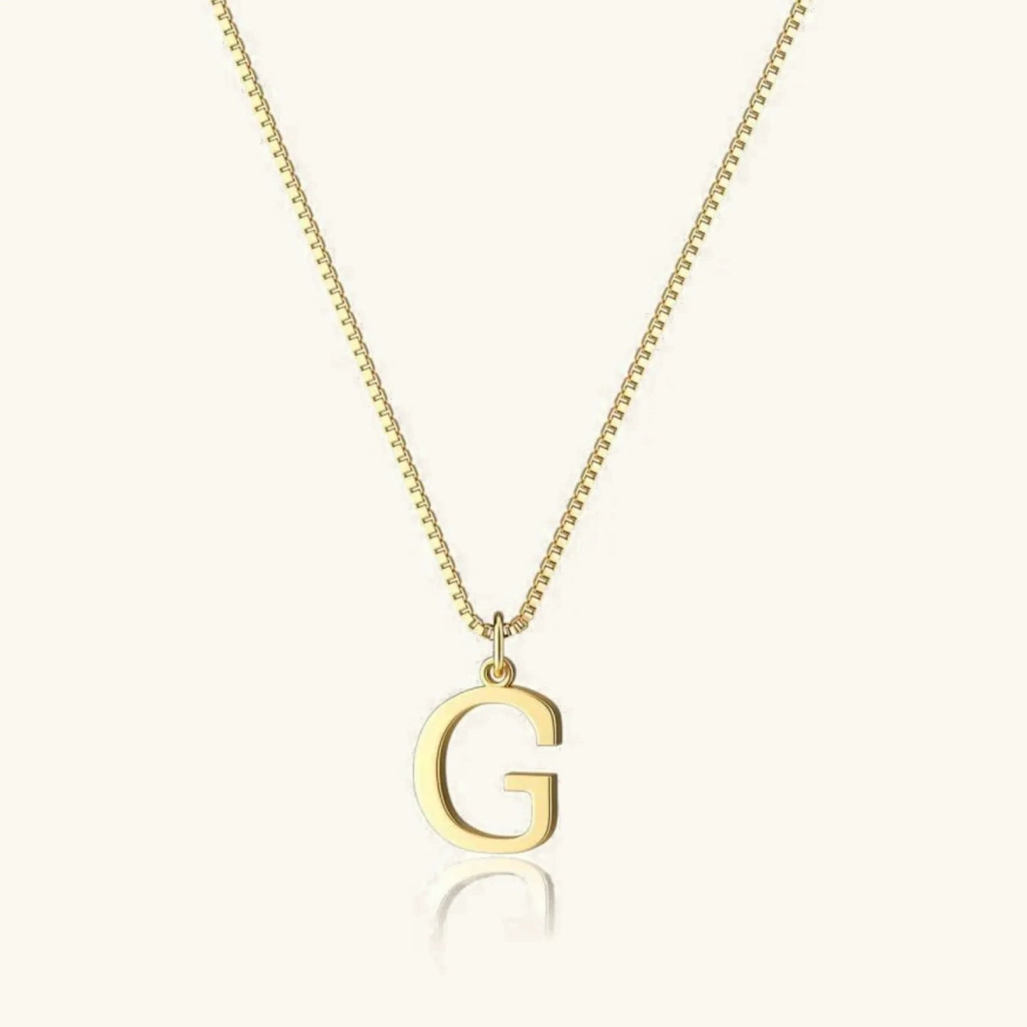 Karina - Letter Initial Gold Necklace