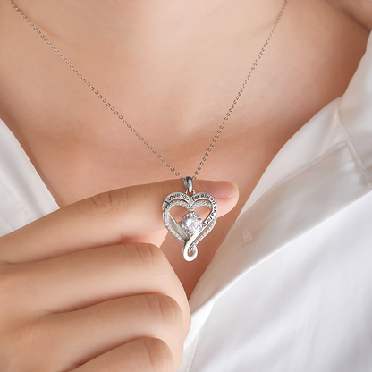 "To My Wife" - Forever & Always Eternal Heart Necklace