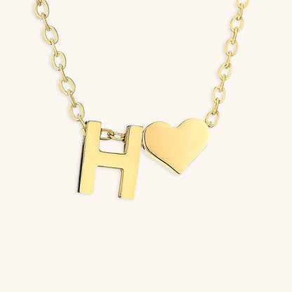 Mallory - Love Initial Letter Necklace