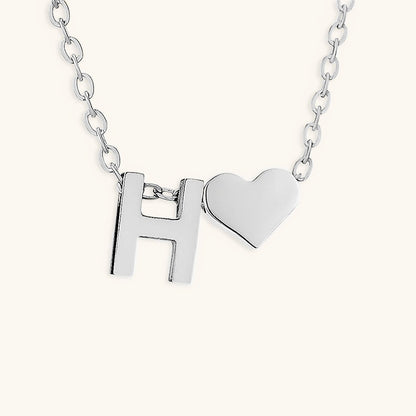 Mallory - Love Initial Letter Necklace
