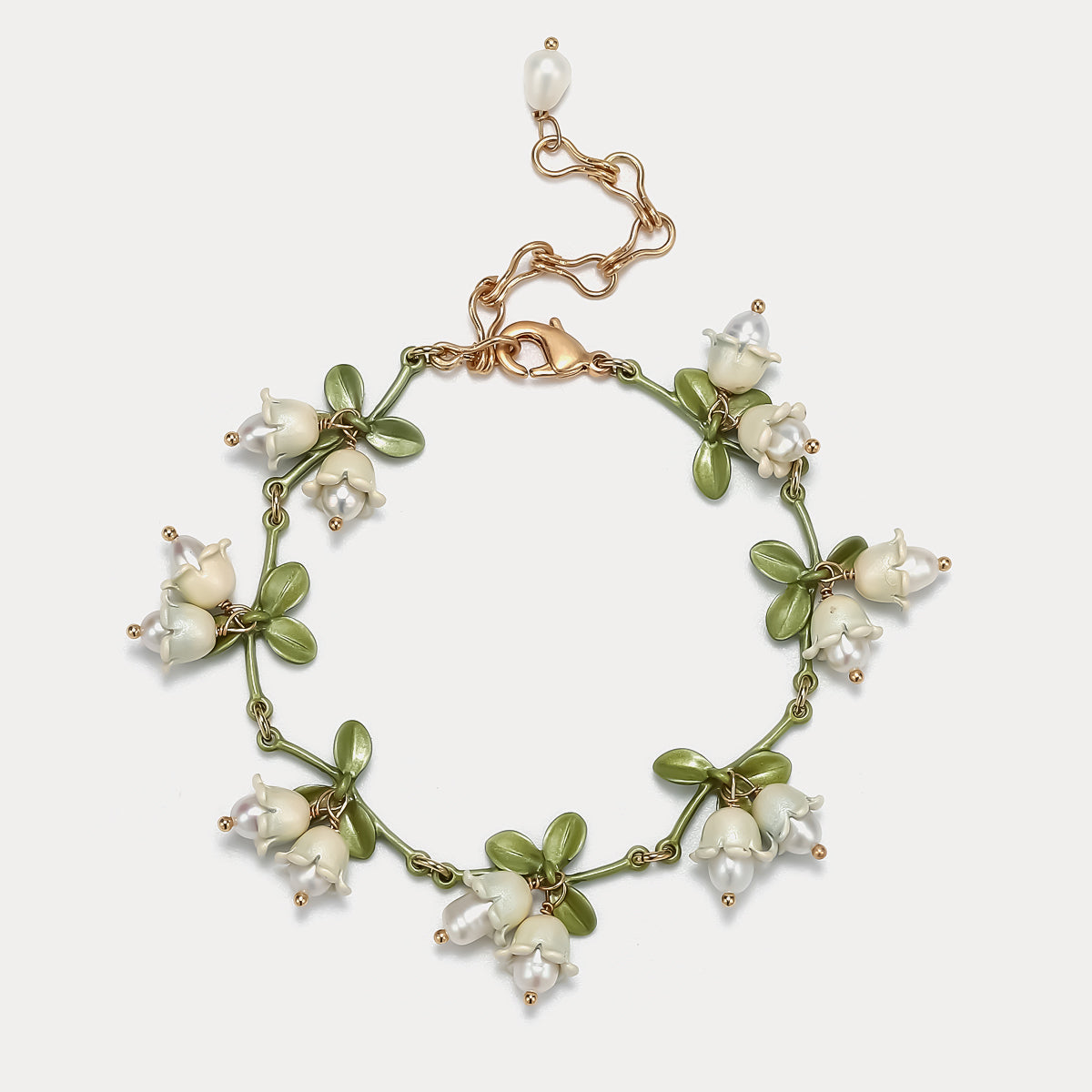 Eden - Lily Of The Valley Earrings & Bracelet