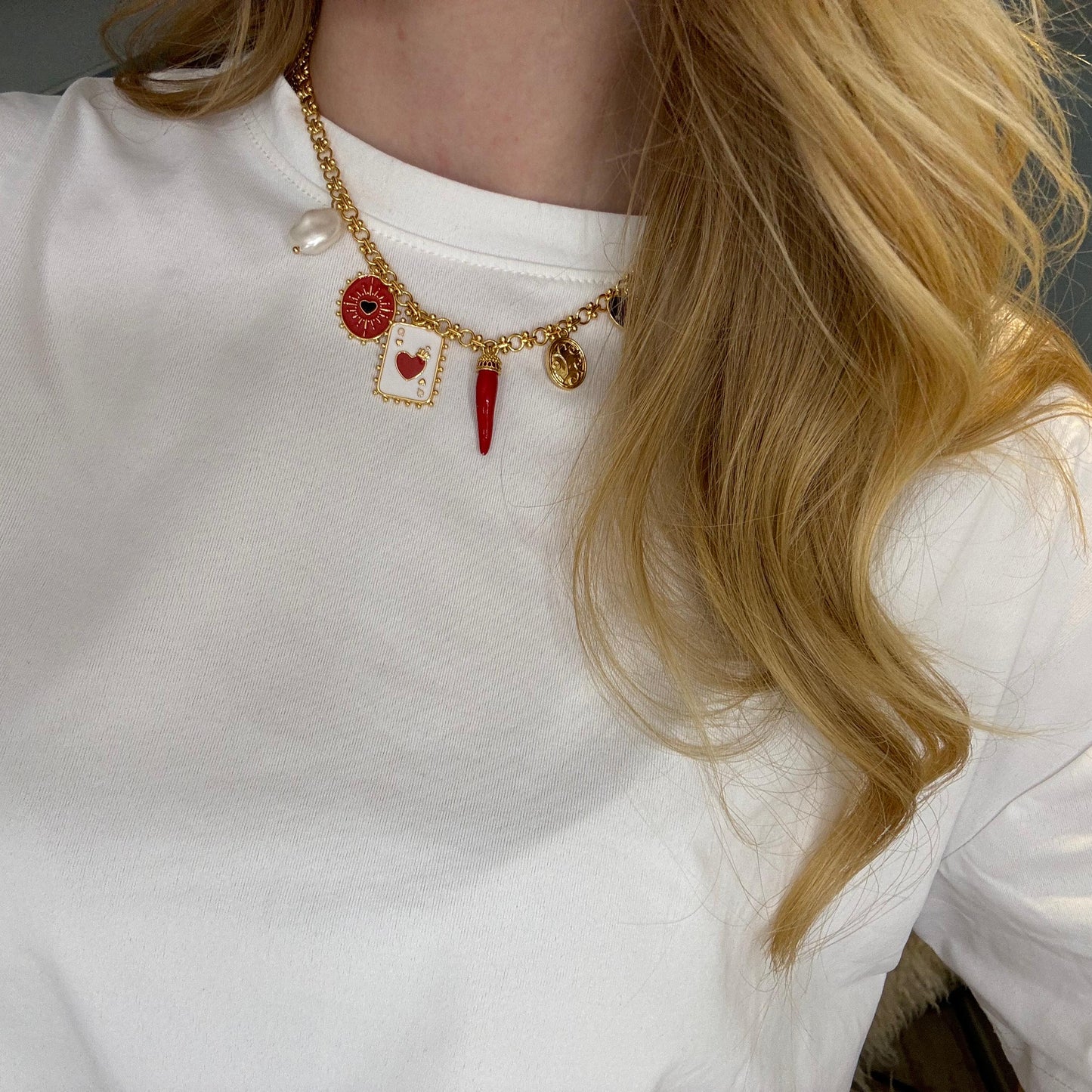 Coraline - Queen's Card Charm Necklace