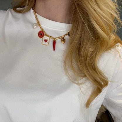 Coraline - Queen's Card Charm Necklace