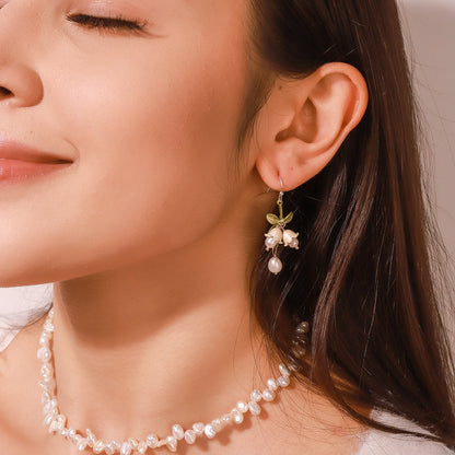 Eden - Lily Of The Valley Earrings & Bracelet