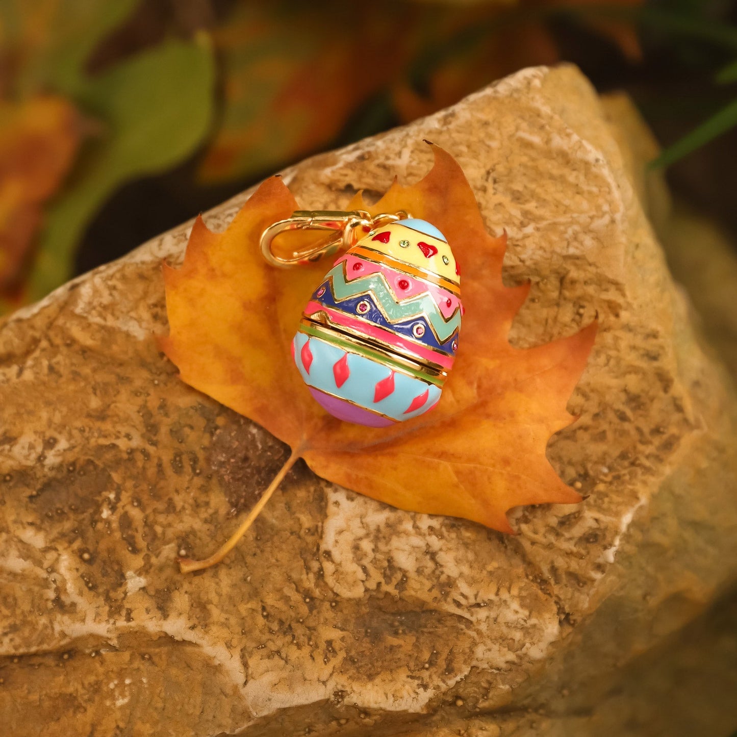 Briony - Zodiac Easter Egg Locket Necklace