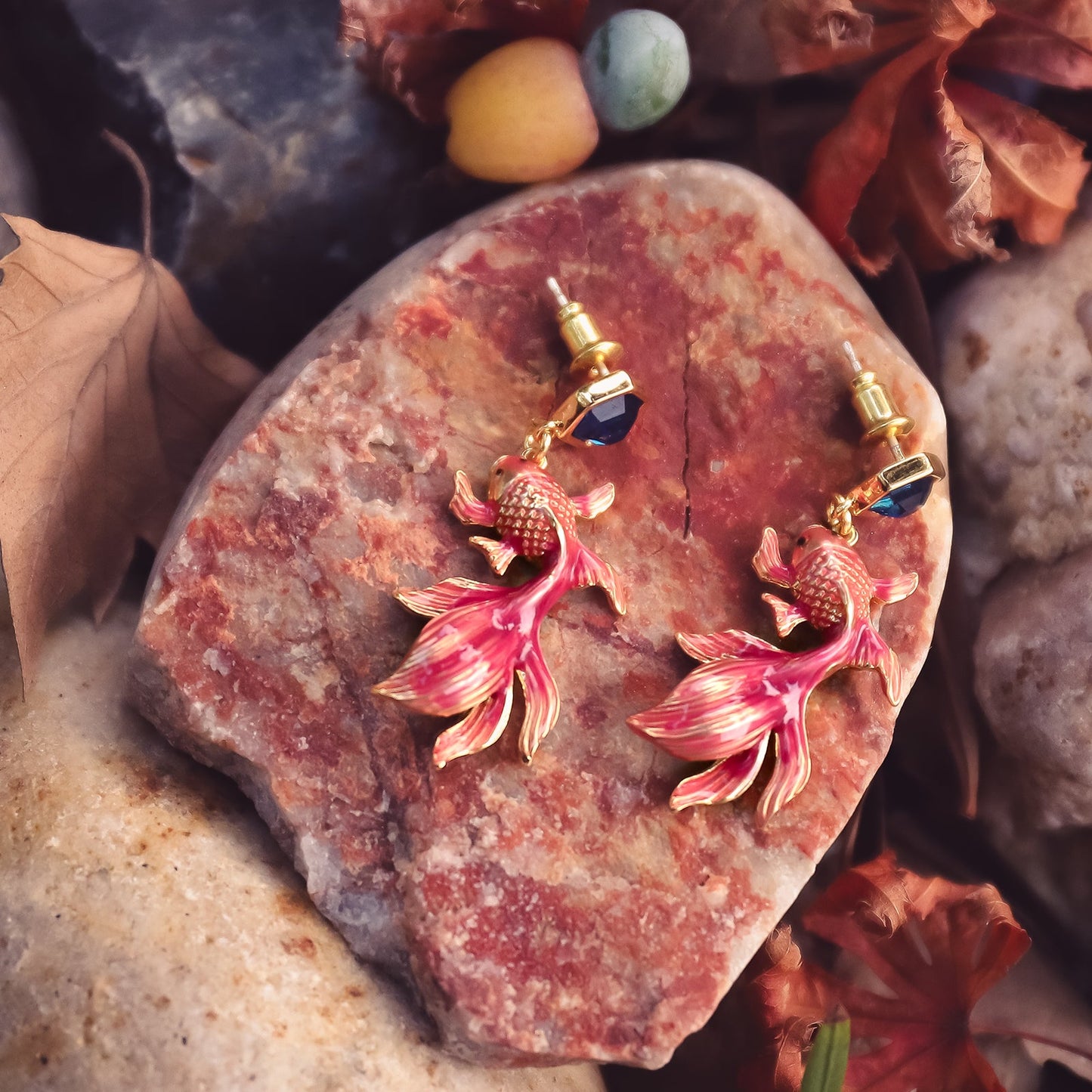 Lydia - Koi Dangle Earrings