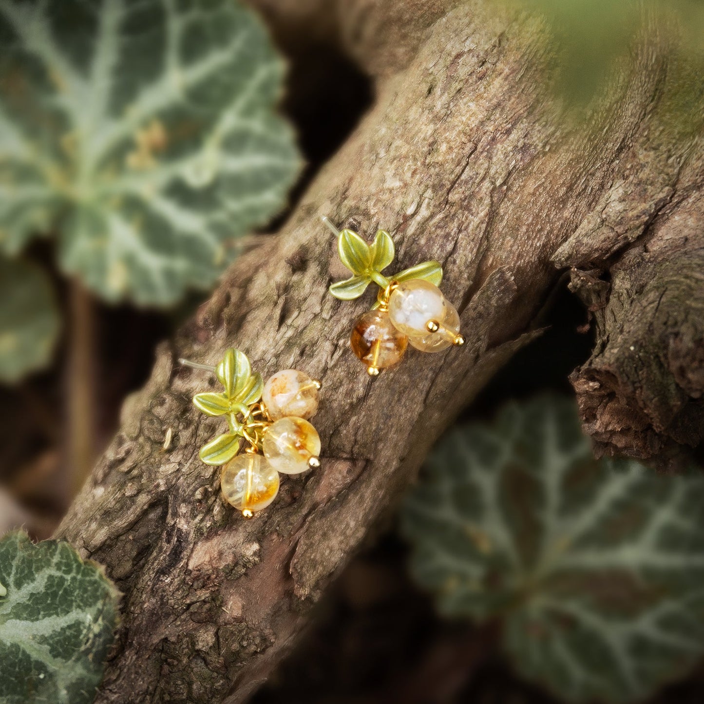 Leona - Gooseberry Stud Earrings