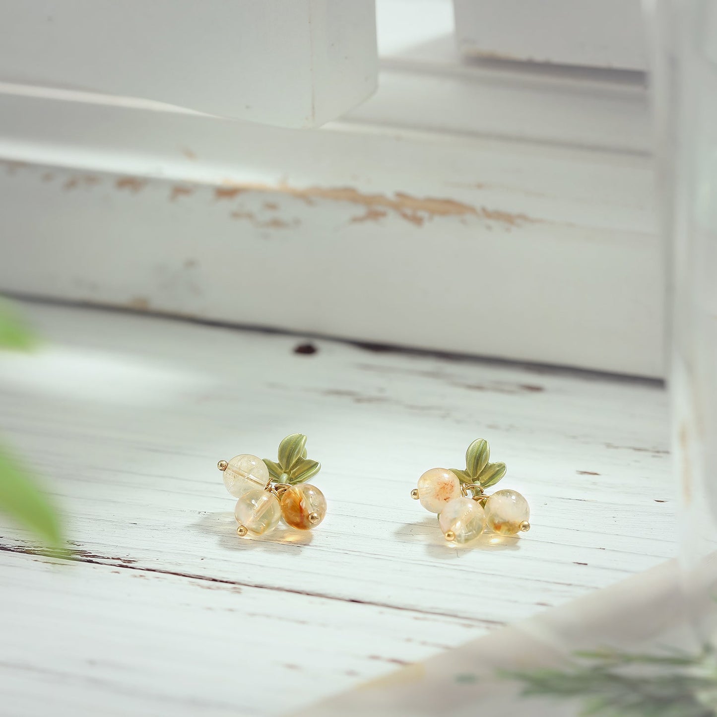 Leona - Gooseberry Stud Earrings