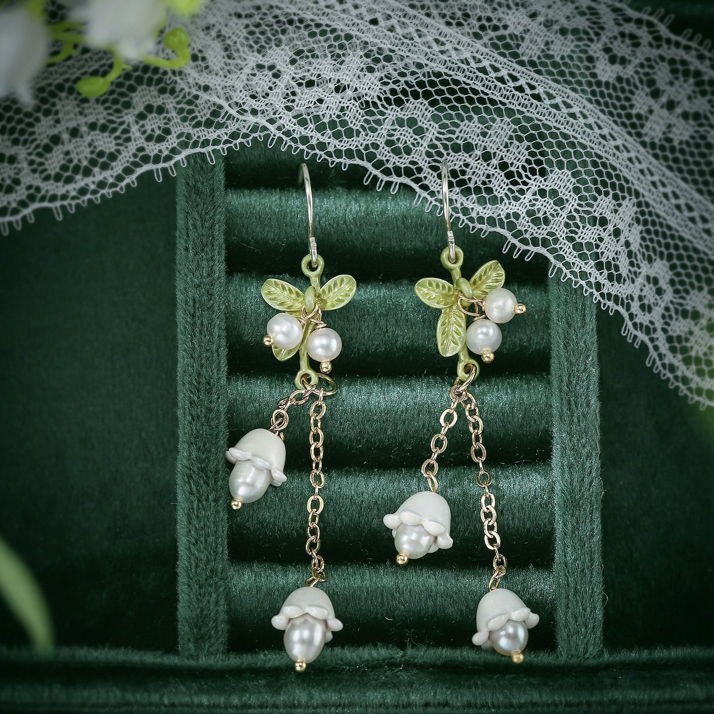 Pippa - Lily Of The Valley Tassel Earrings
