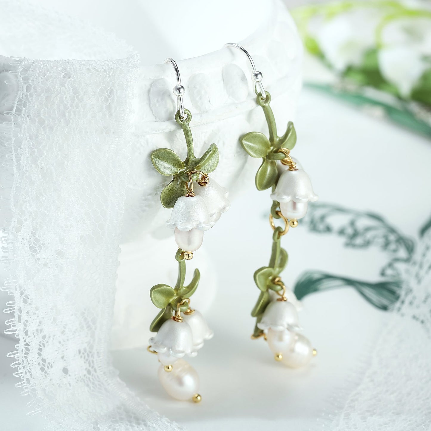 Lucia - Lily Of The Valley Earrings
