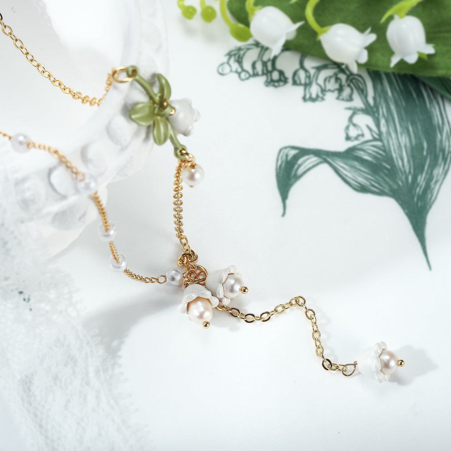 Pippa - Lily Of The Valley Beads Necklace