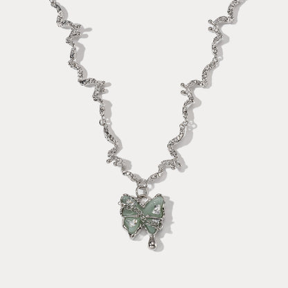 Faye - Butterfly Jade Necklace