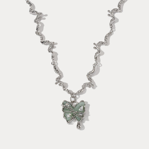 Faye - Butterfly Jade Necklace