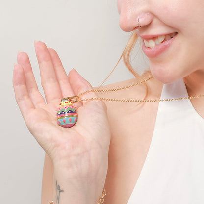 Briony - Zodiac Easter Egg Locket Necklace