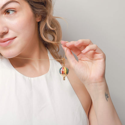 Juliet - Hot Air Balloon Locket Necklace