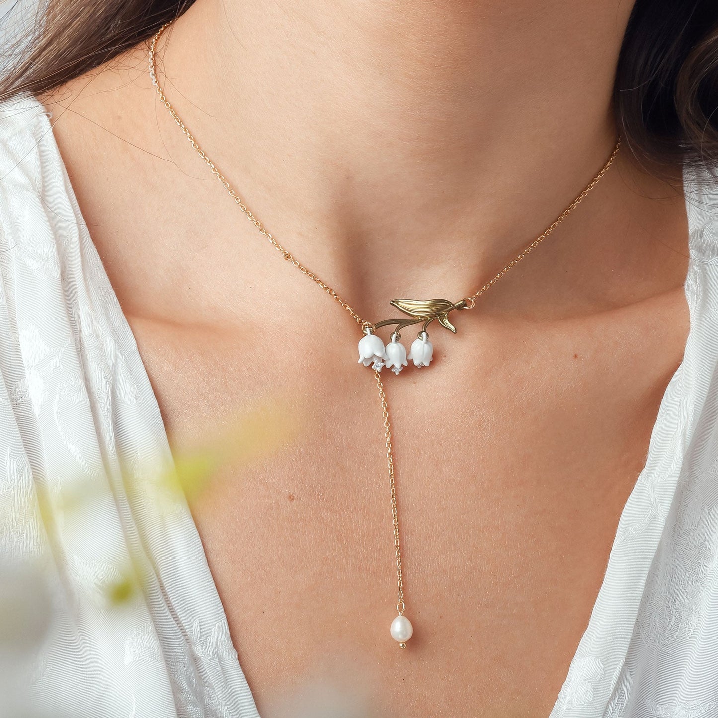 Zella - Lily Of The Valley Necklace