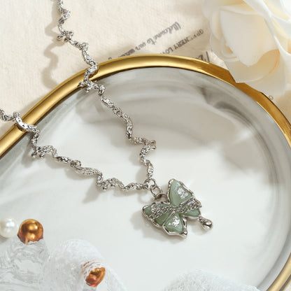 Faye - Butterfly Jade Necklace
