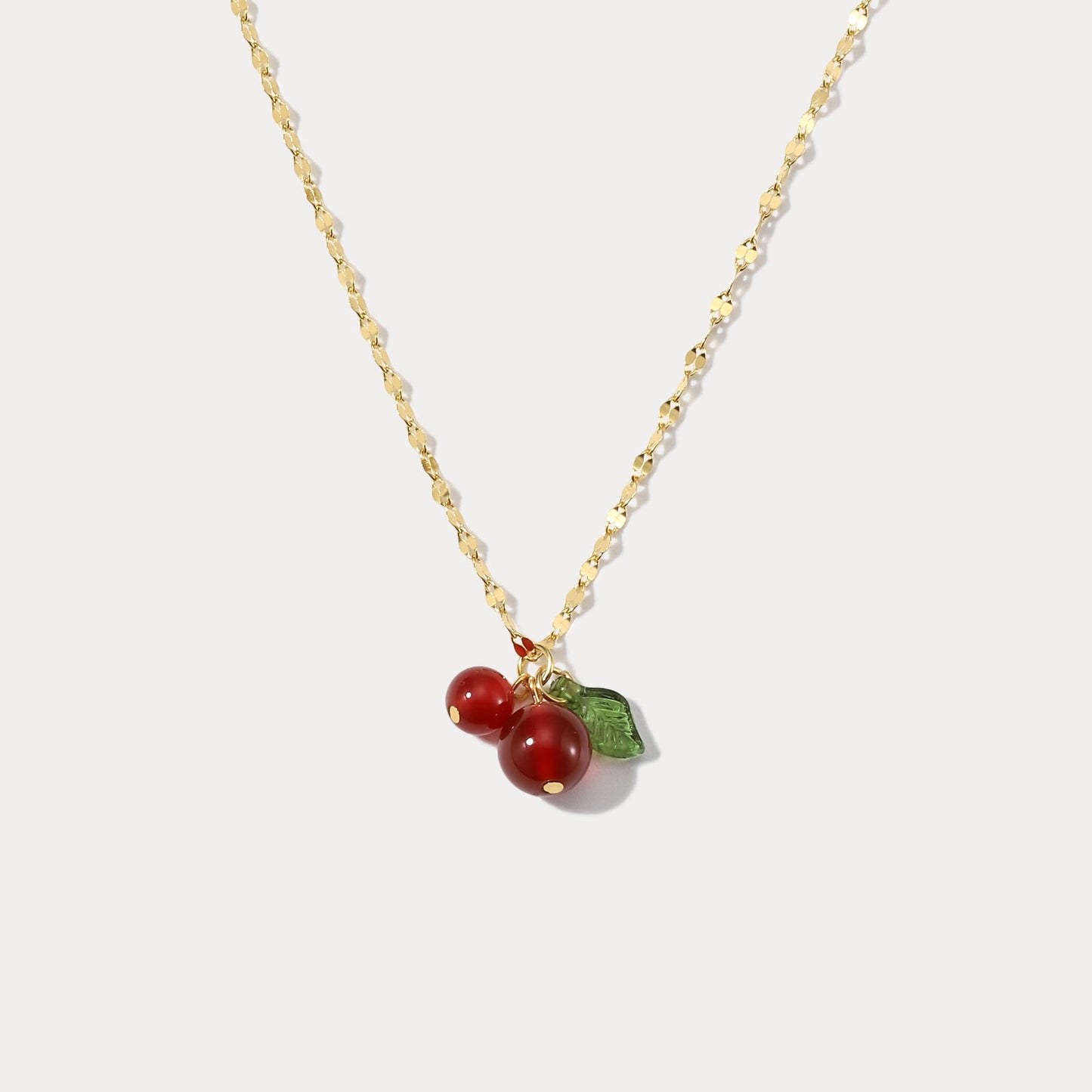 Vera - Cranberry Pendant Necklace