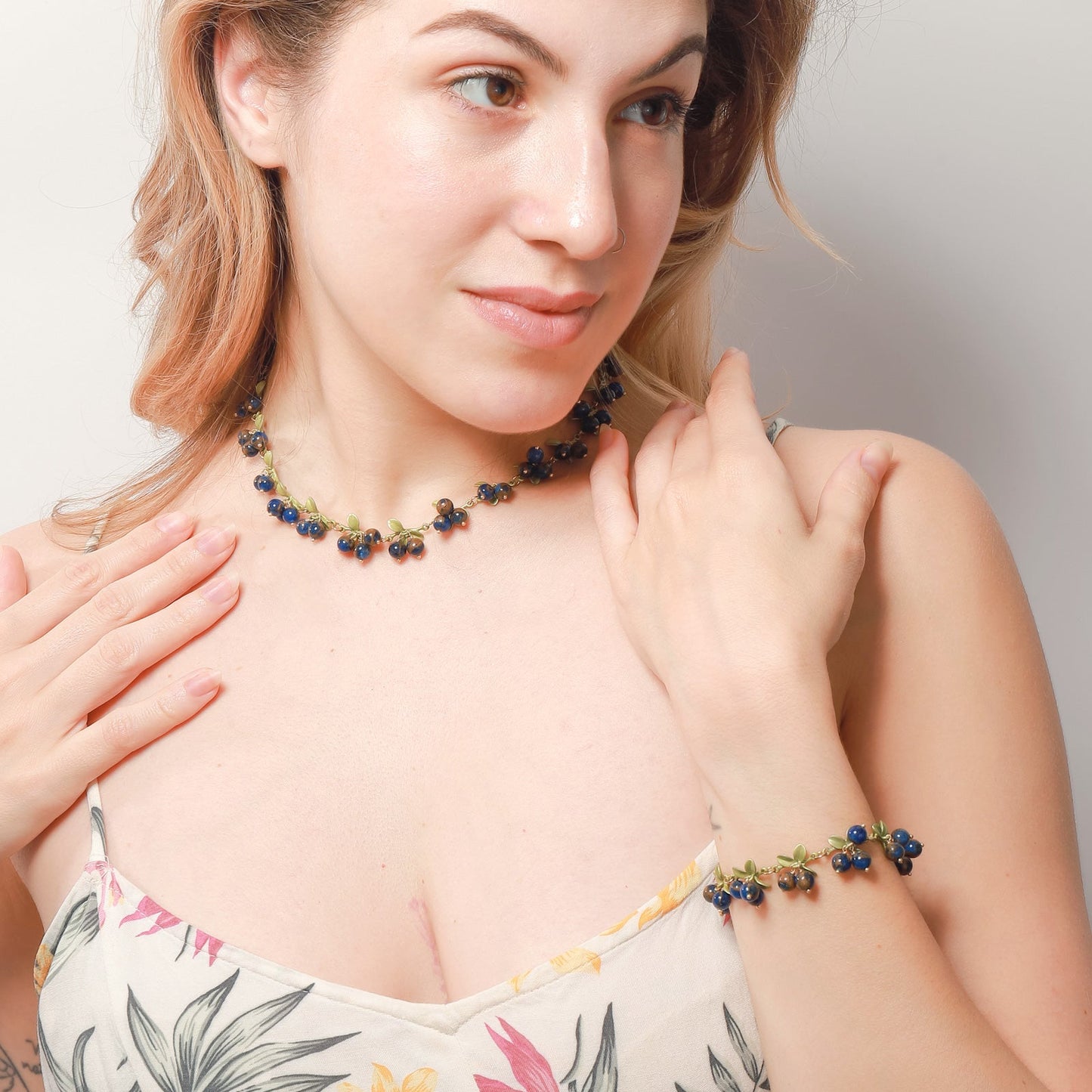 Hazel - Blueberry Chic Necklace