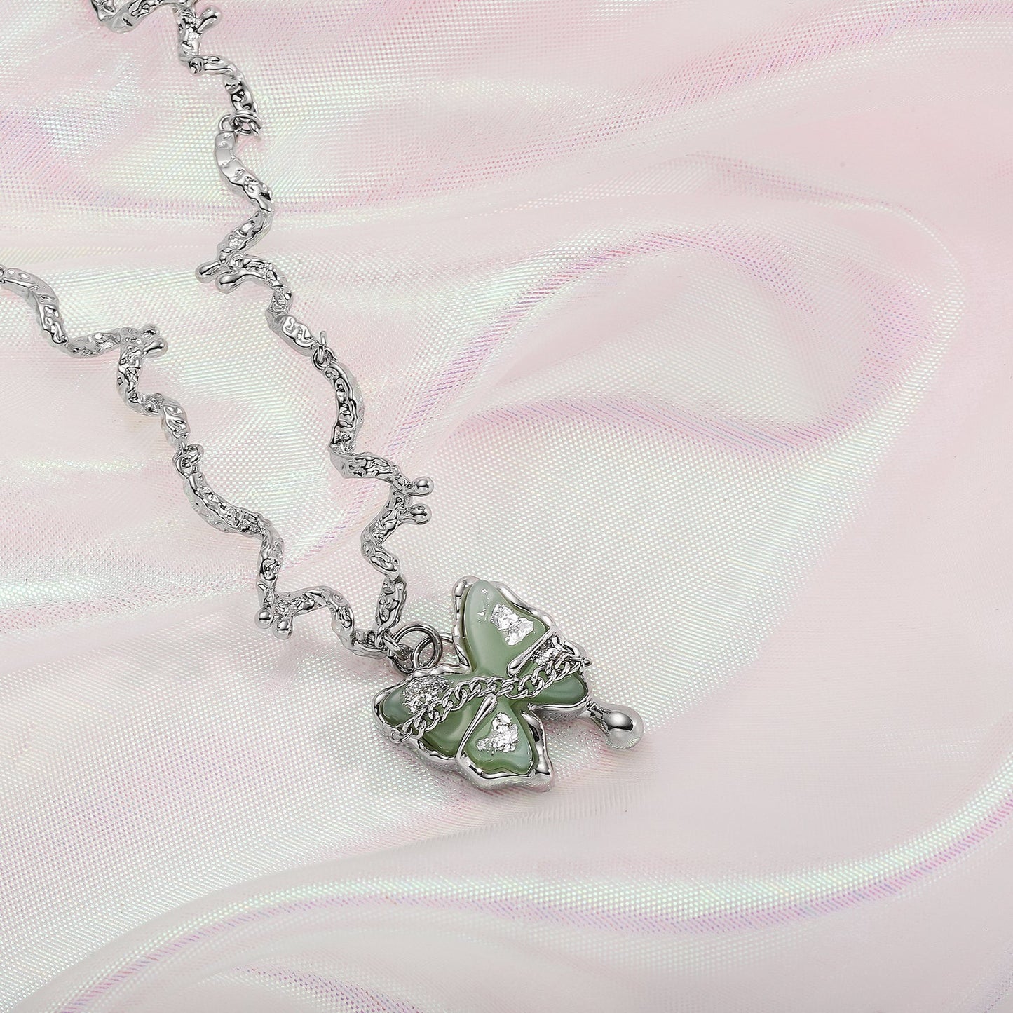 Faye - Butterfly Jade Necklace