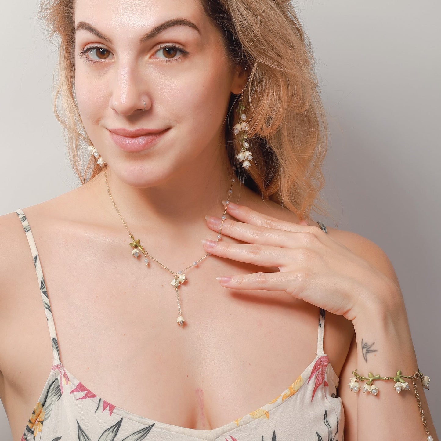 Pippa - Lily Of The Valley Beads Necklace