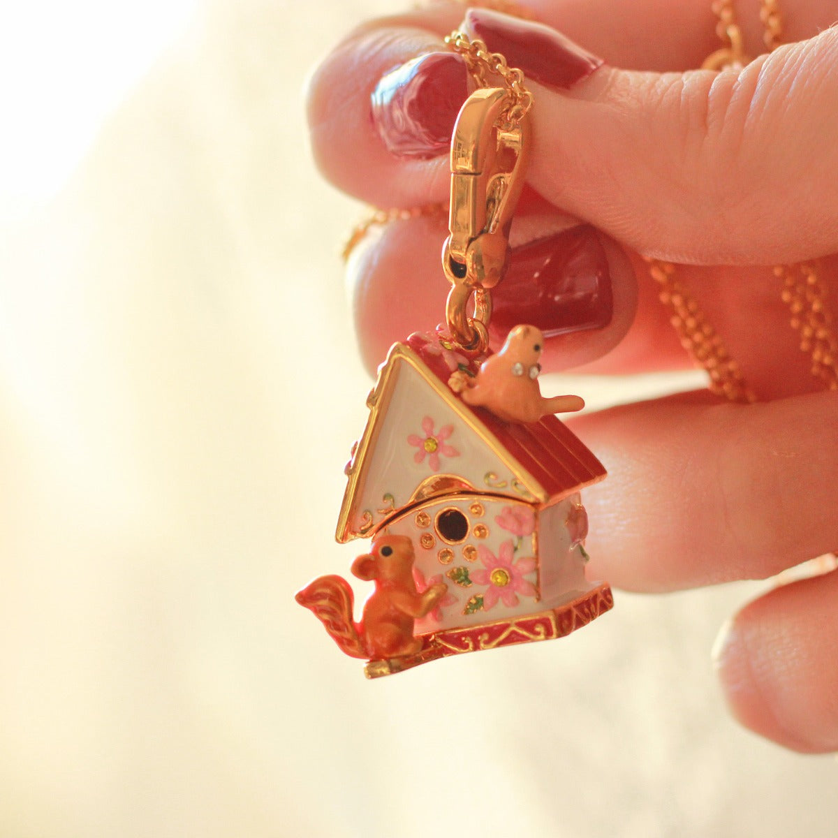 Thalia - Squirrel Hut Locket Necklace