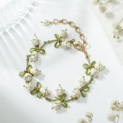 Eden - Lily Of The Valley Earrings & Bracelet