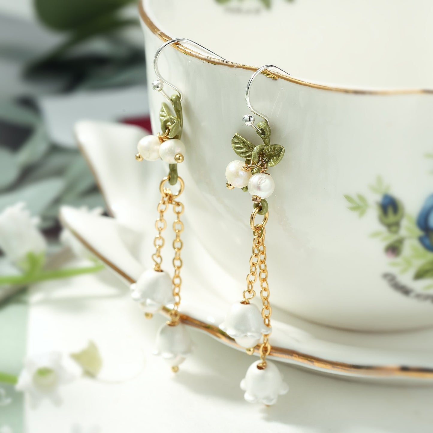 Pippa - Lily Of The Valley Tassel Earrings
