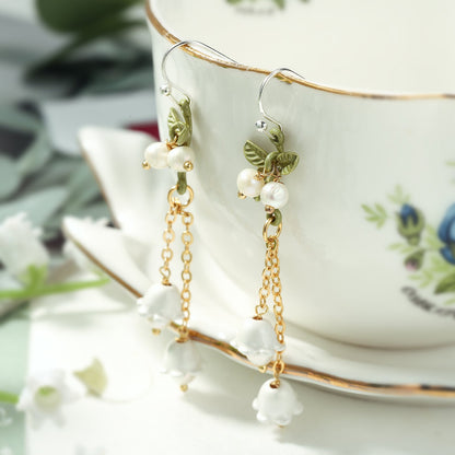 Pippa - Lily Of The Valley Tassel Earrings