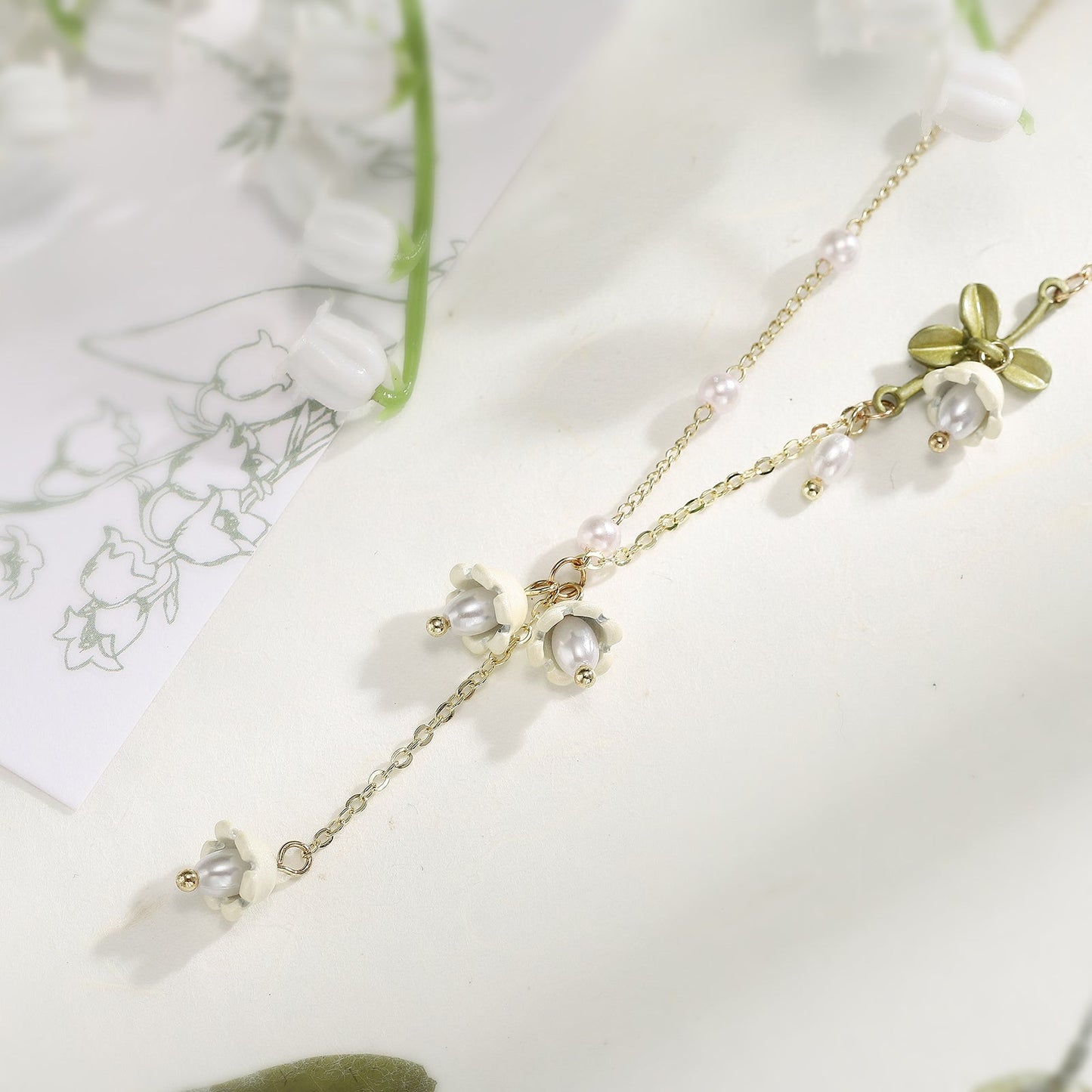 Pippa - Lily Of The Valley Beads Necklace