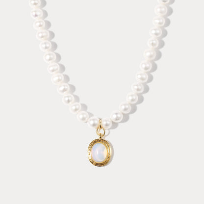 Colette - Moonstone Pearl Necklace
