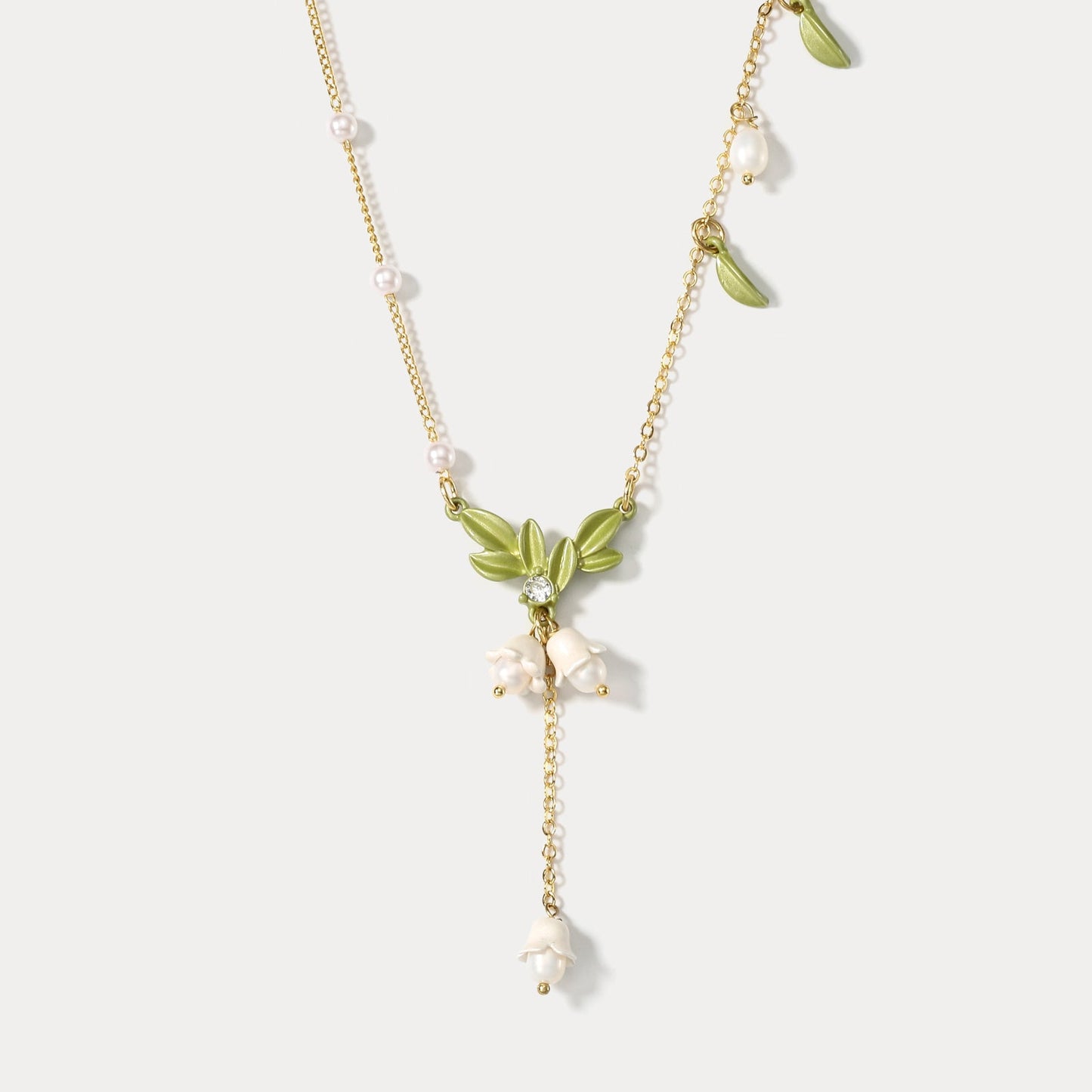 Paige - Lily Of The Valley Y-Necklace