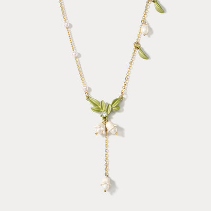 Paige - Lily Of The Valley Y-Necklace
