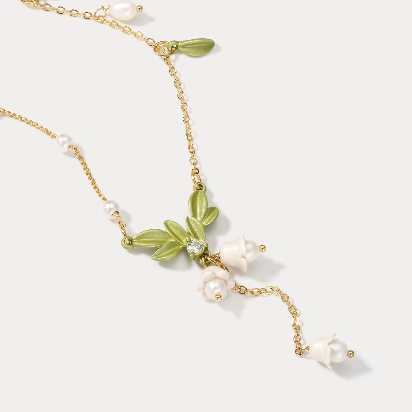 Paige - Lily Of The Valley Y-Necklace