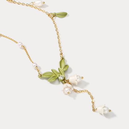 Paige - Lily Of The Valley Y-Necklace