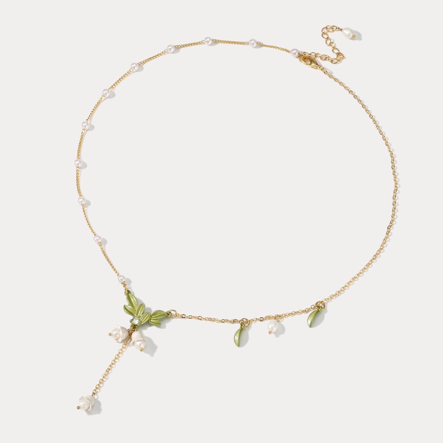Paige - Lily Of The Valley Y-Necklace