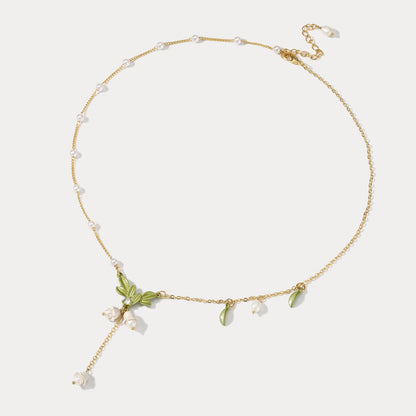 Paige - Lily Of The Valley Y-Necklace