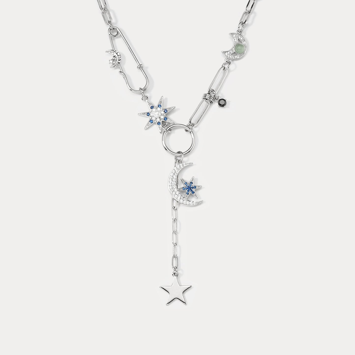 Malina - Guardian of the Stars and Moon Necklace