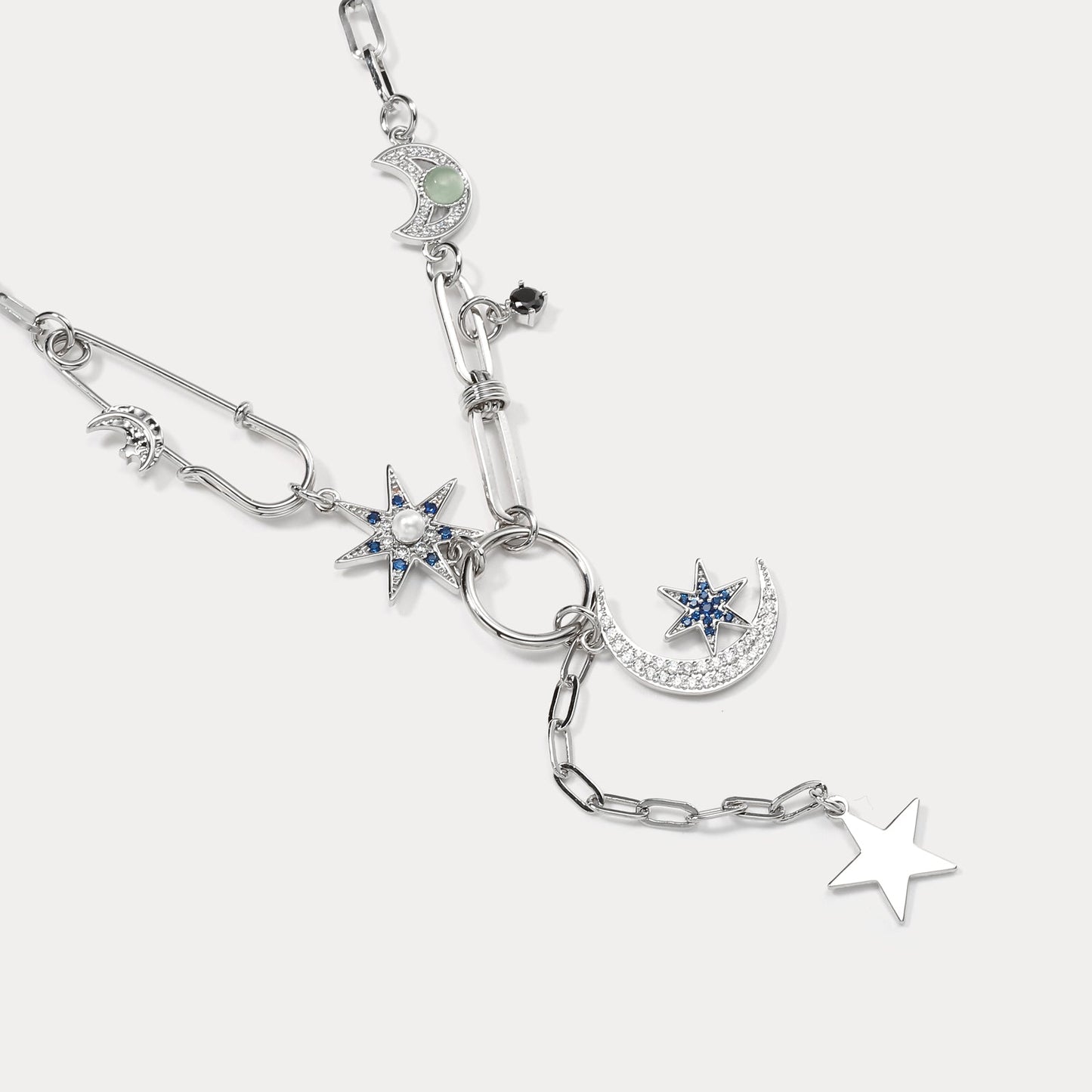 Malina - Guardian of the Stars and Moon Necklace