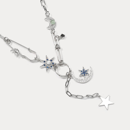 Malina - Guardian of the Stars and Moon Necklace