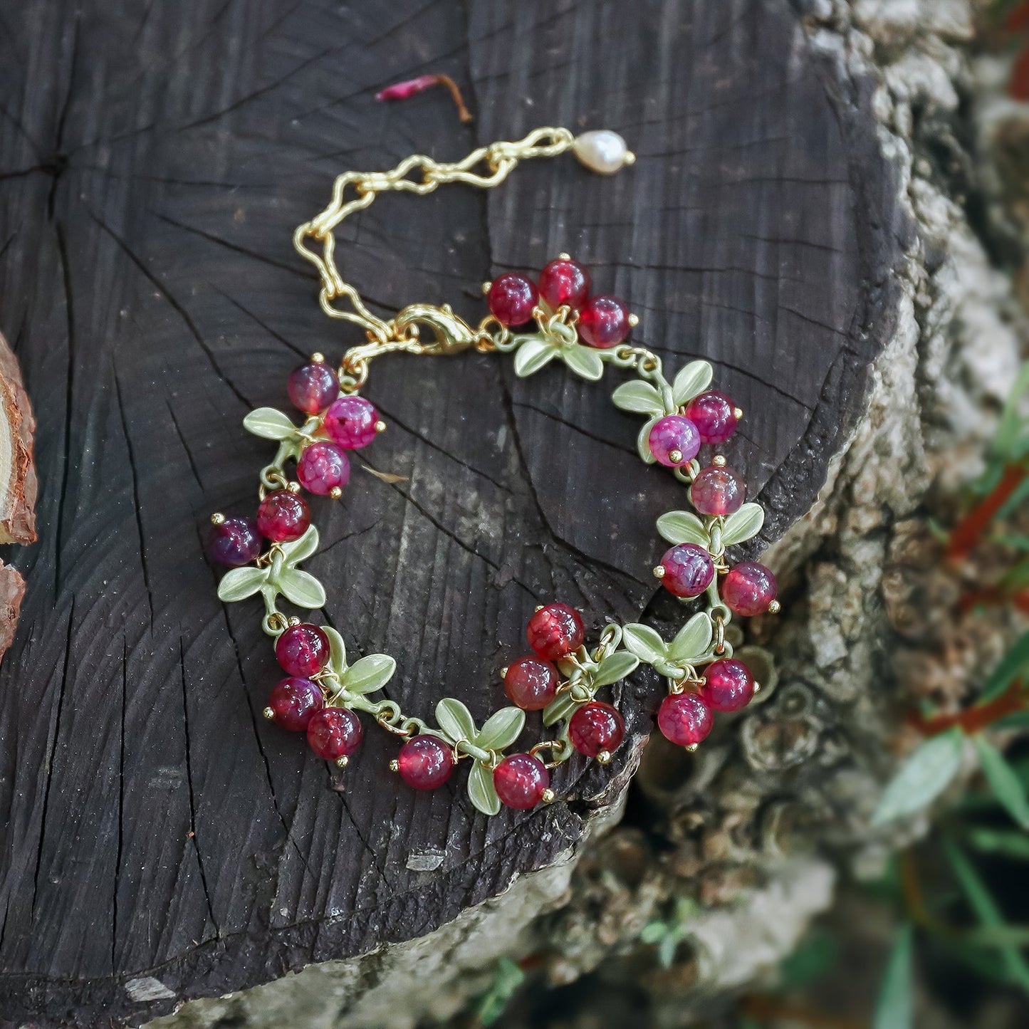 Liora - Cranberry Bracelet